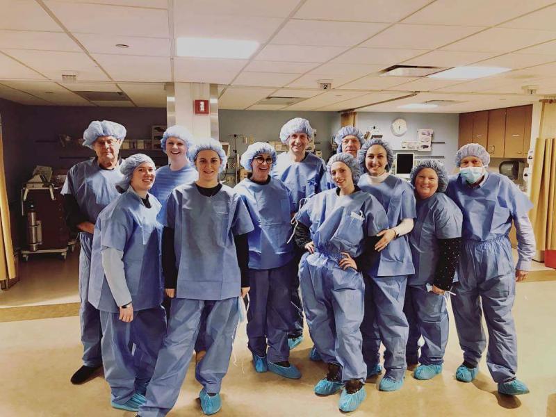 April 2018 BHVFD EMS Company tours the cardiac Cath Lab at Stony Brook Southampton Hospital.  